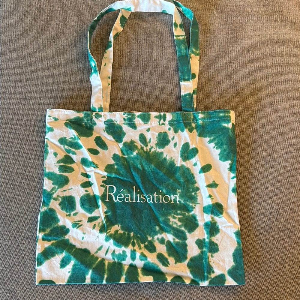 Realisation Par Green Tie-Dye Tote Bag